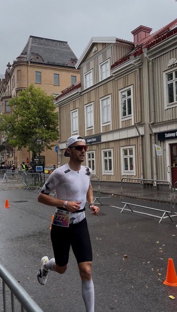 Pontus under Ironman 70.3 Jönköping